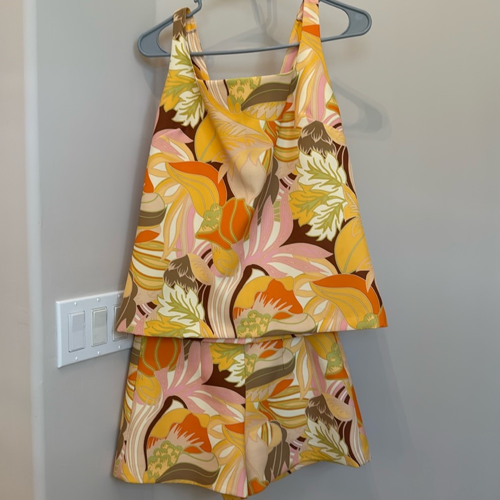 Zara tank and short set fits like size small